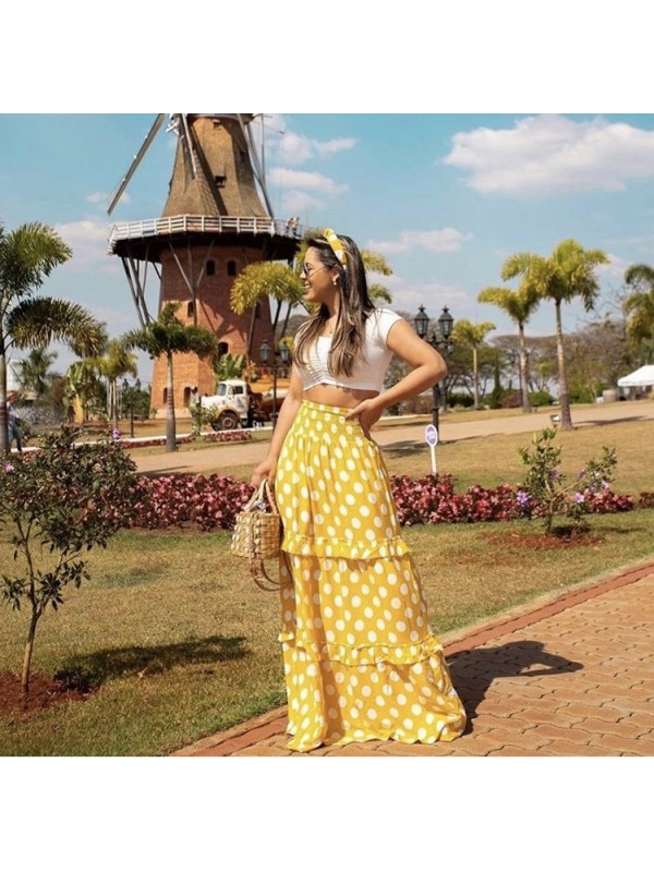 saia longa de elastico